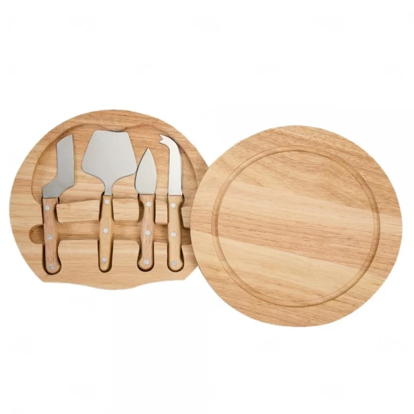 Kit Aperitivo 5 Peças com Tábua Estojo Personalizado
