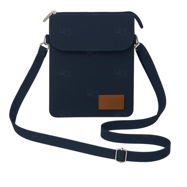 Mini Bolsa Transversal de Nylon Personalizada - 19 x 13,5 cm 