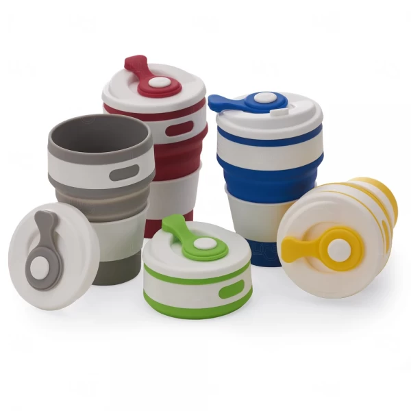 Copo Retrátil de Silicone 350ml Personalizado 