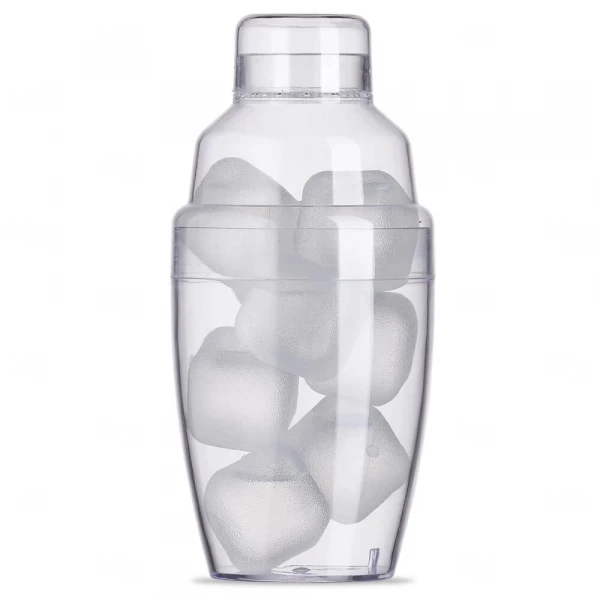 Coqueteleira Plástica 230ml com Gelo Ecológico Personalizada 
