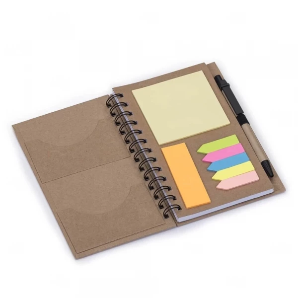 Caderneta Ecológica com Caneta Personalizada - 18,2 x 12,1 cm 