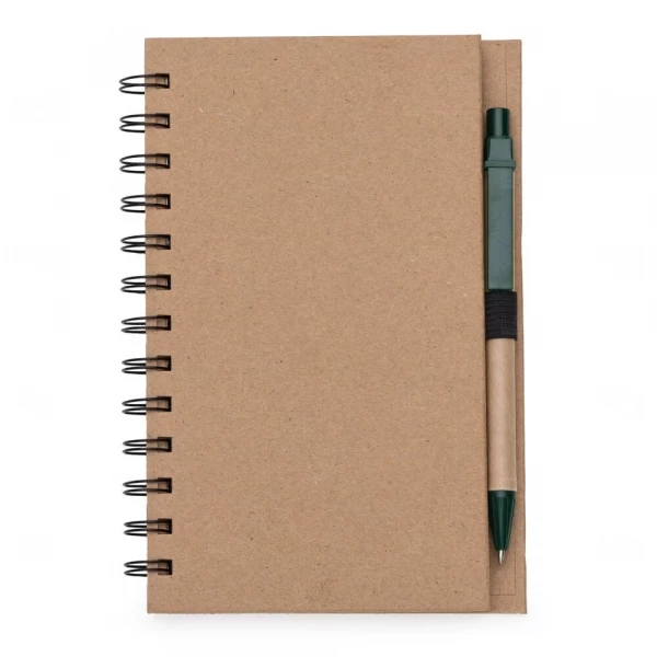 Caderneta Ecológica com Caneta Personalizada - 18,2 x 12,1 cm 