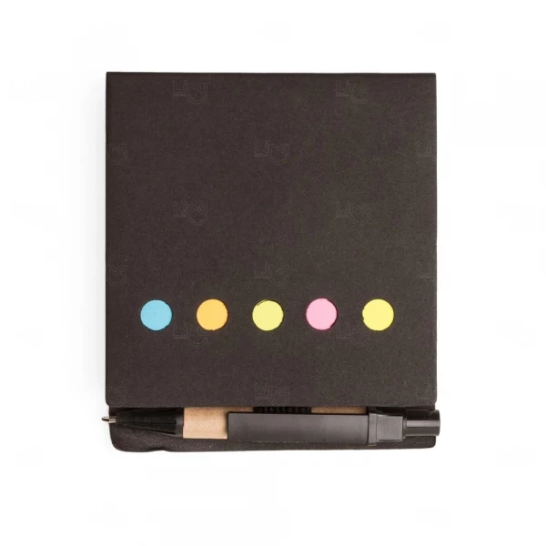 Bloco Ecológico com Caneta e Post-it Personalizado - 10,1 x 8,9cm 