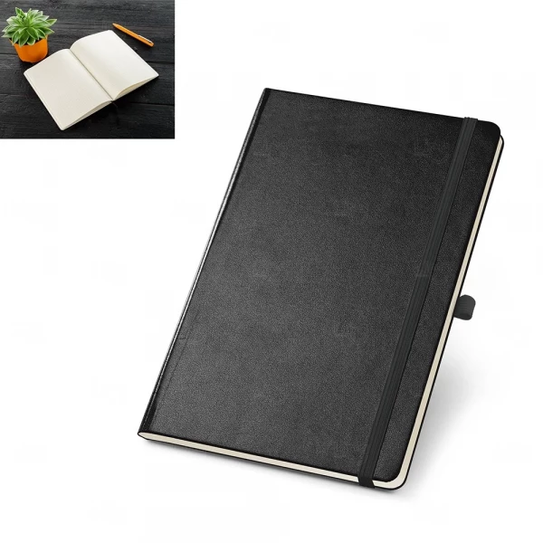 Moleskine A5 em Couro Sintético Personalizado - 21 x 13,7 cm 