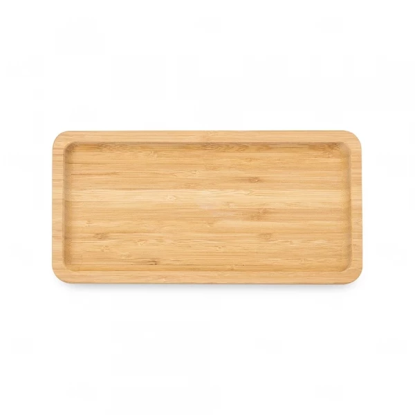 Petisqueira de Bambu Retangular 26x13cm Personalizada 