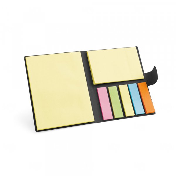 Conjunto de Blocos de Notas Adesivas com Capa Personalizado 