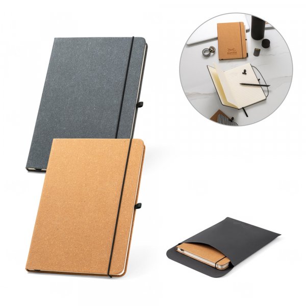 Moleskine A5 em Couro Reciclado Personalizado - 21 x 14 cm