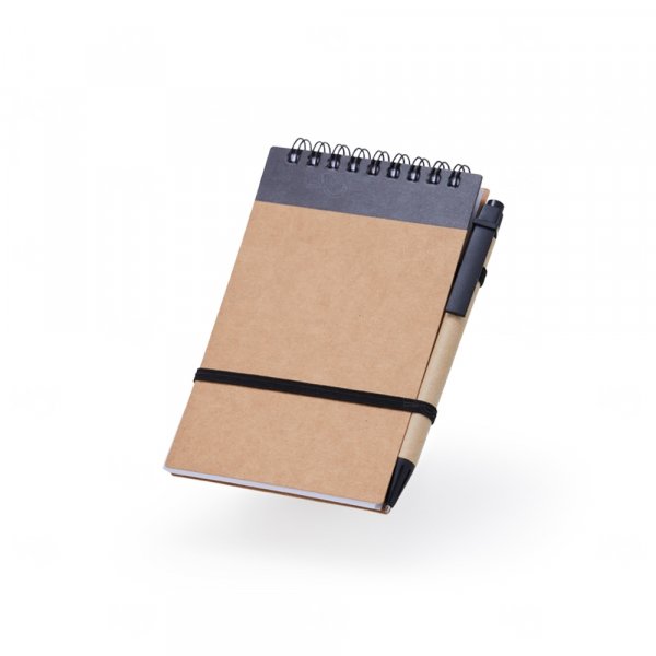 Bloco Ecológico Kraft com Caneta Personalizado  - 14,9 x 9 cm 