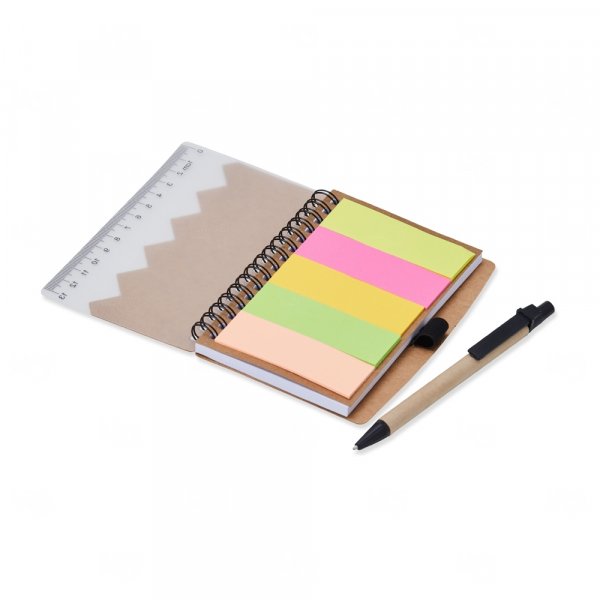 Caderneta Ecológica com Caneta Personalizada - 13,8 x 10,5 cm 