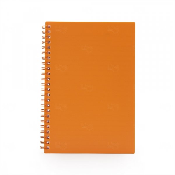 Caderno A5 Plástico Personalizado - 21,2 x 15 cm 