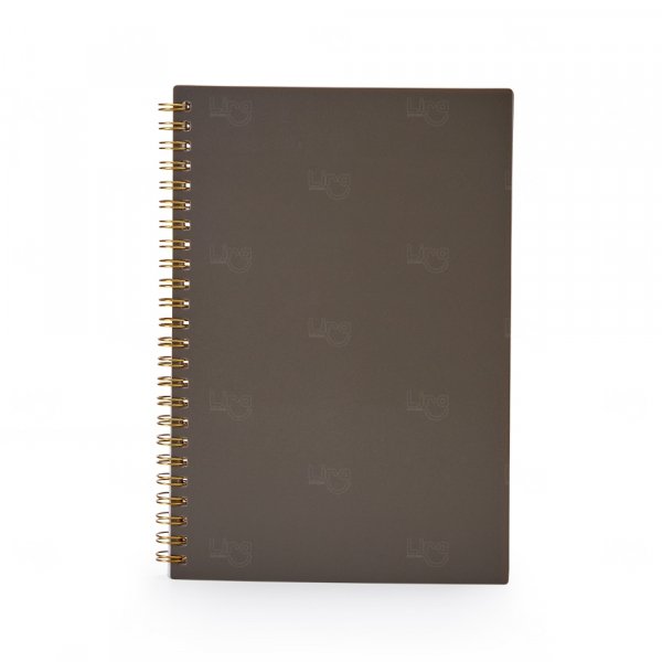 Caderno A5 Plástico Personalizado - 21,2 x 15 cm 