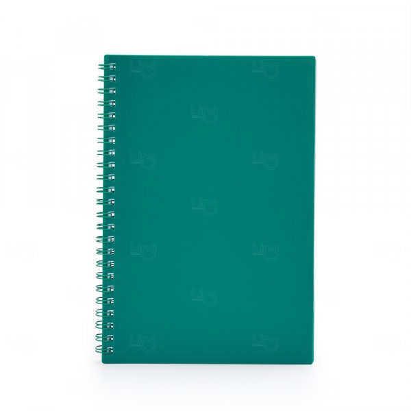 Caderno A5 Plástico Personalizado - 21,2 x 15 cm 