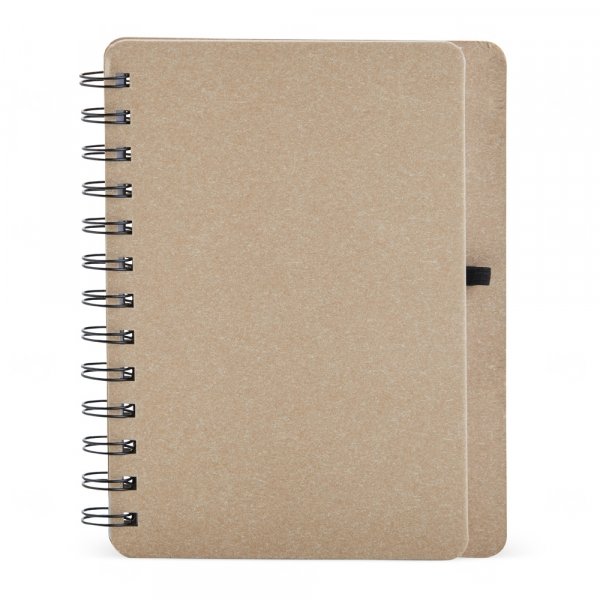 Caderneta B6 Kraft com Wire-o Personalizada - 17,5 x 13,5 cm 