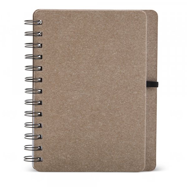 Caderneta B6 Kraft com Wire-o Personalizada - 17,5 x 13,5 cm 