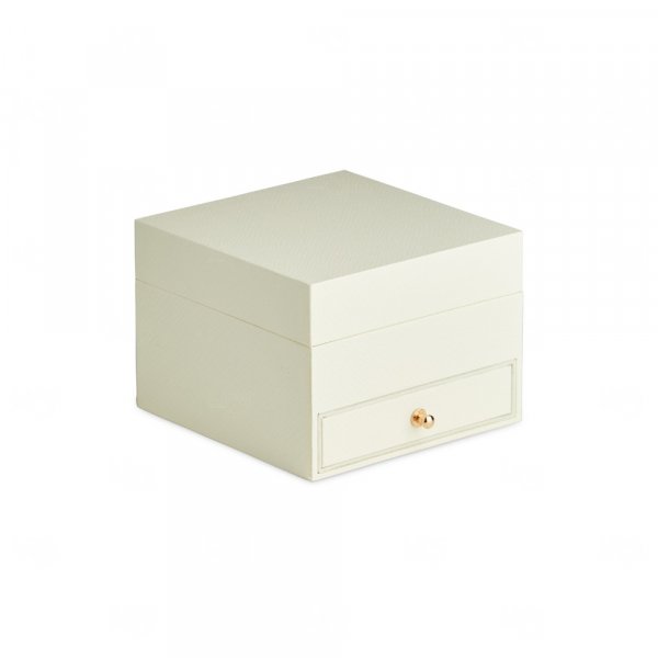 Porta-Joias Couro Sintético com Gaveta Personalizado - 8x11x11cm 