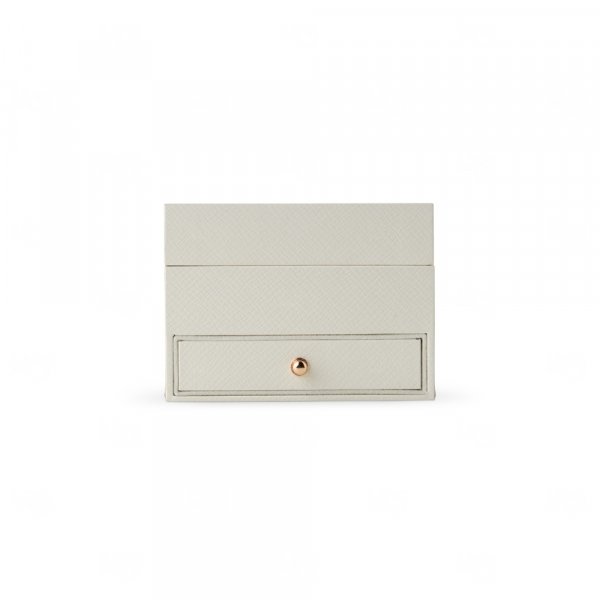 Porta-Joias Couro Sintético com Gaveta Personalizado - 8x11x11cm 