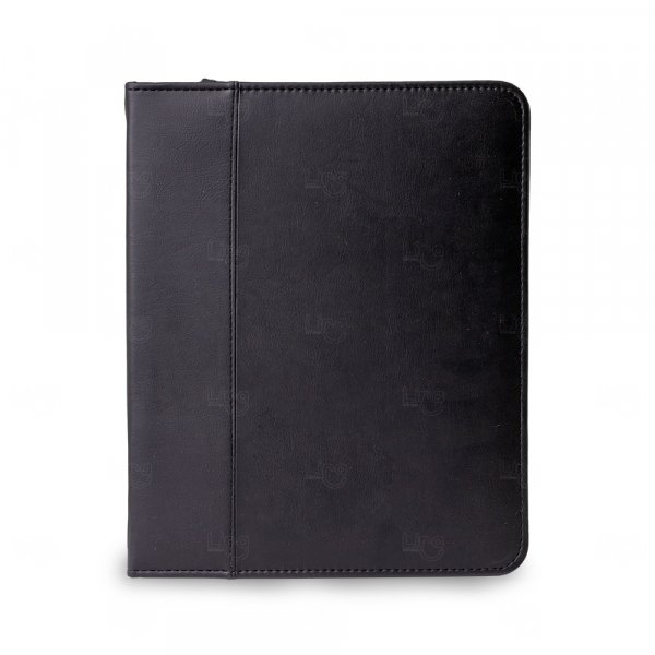 Pasta Caderno em Couro Sintético com Zíper Personalizada 
