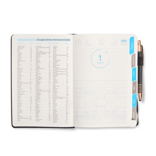 Agenda Diária 2026 Personalizada - 21x14,3 cm 