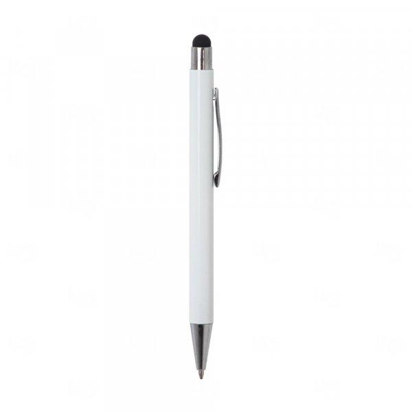 Caneta de Metal Touch Branca Personalizada 