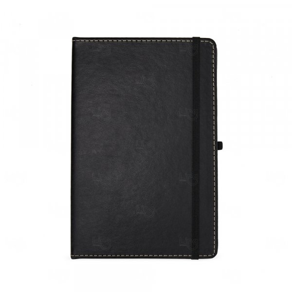 Caderneta em Couro Sintético Personalizada - 21,2 x 14 cm 