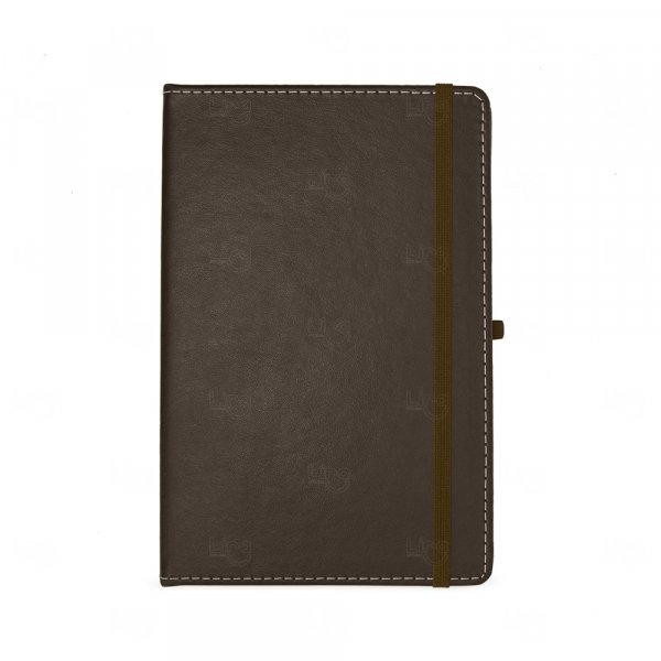 Caderneta em Couro Sintético Personalizada - 21,2 x 14 cm 