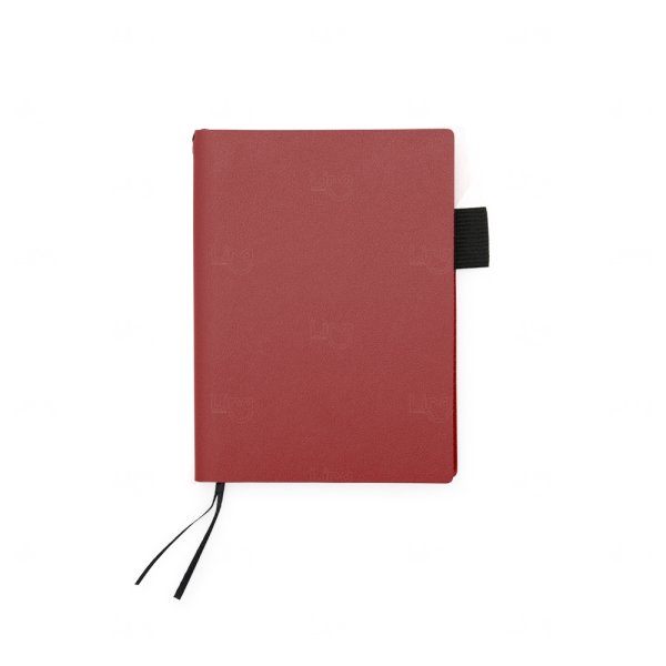 Caderneta A6 em Couro Sintético Personalizada - 14,7 x 10,9 cm 