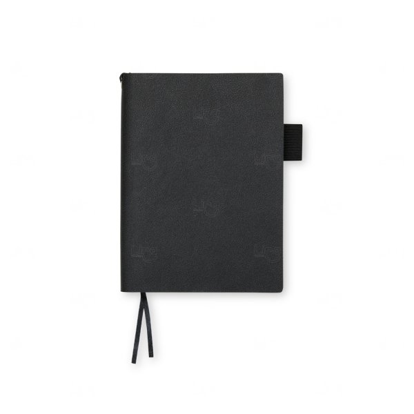 Caderneta A6 em Couro Sintético Personalizada - 14,7 x 10,9 cm 