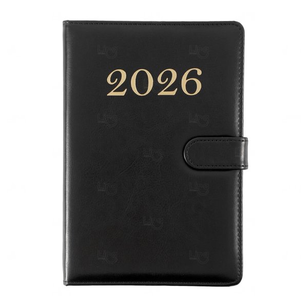 Agenda Semanal 2026 com Fecho Magnético Personalizada - 21x15cm 