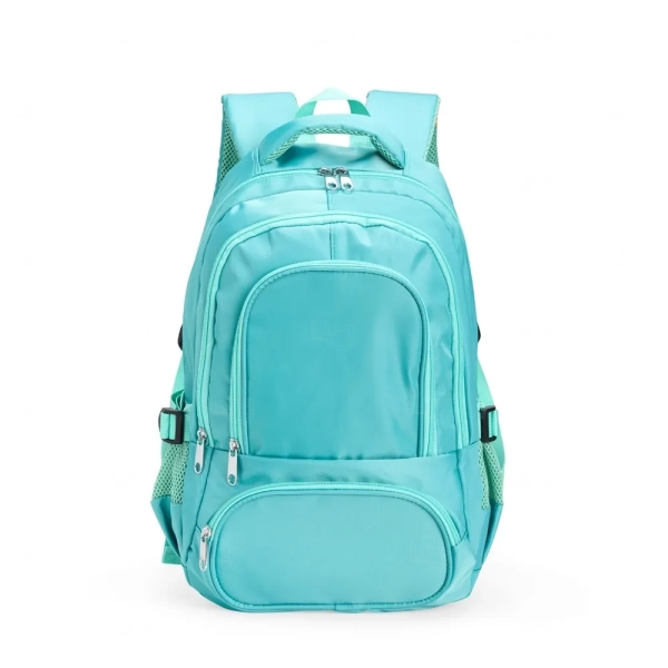 Mochila em Poliéster 17L Impermeável Personalizada Verde Água