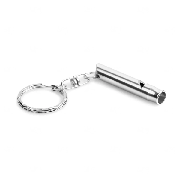 Chaveiro de Metal com Apito Personalizado 