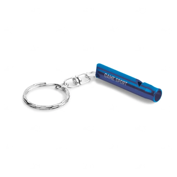 Chaveiro de Metal com Apito Personalizado 