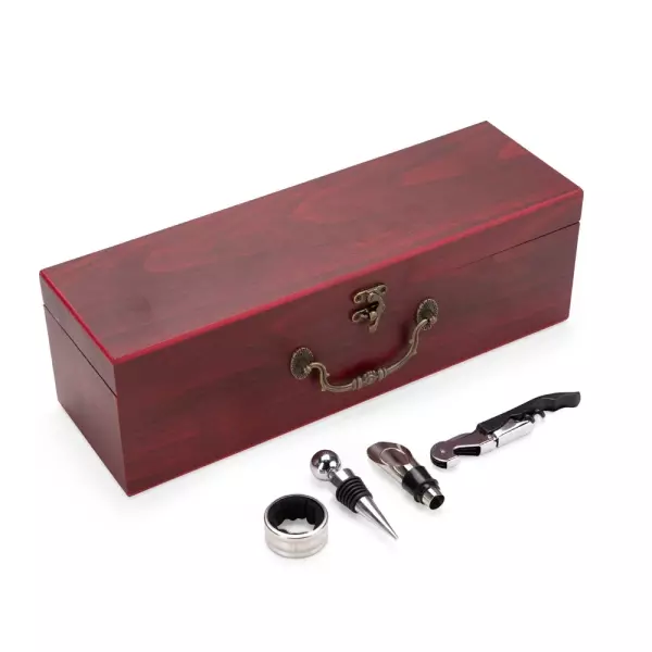 Kit Vinho 4 Peças com Estojo Personalizado 