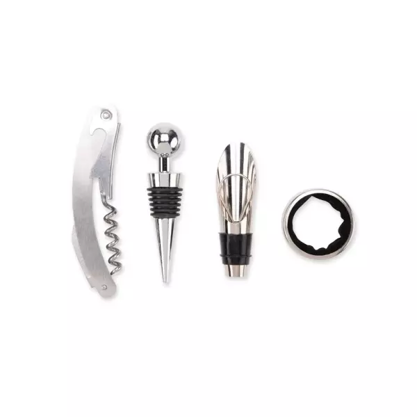 Kit Vinho 4 Peças em Estojo de Cortiça Personalizado 