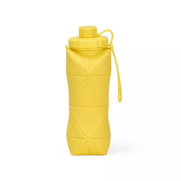 Garrafa Dobrável Silicone 600ml Personalizada 