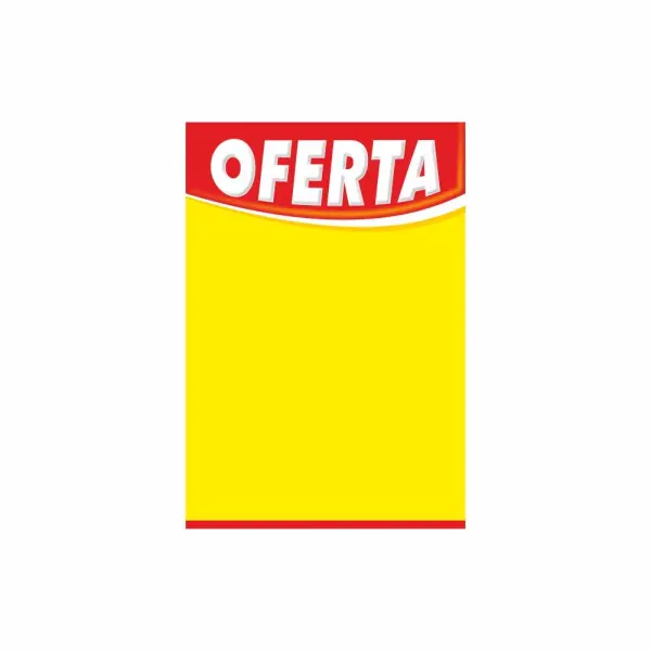 Cartaz de Oferta Preço M - 32x22cm - 100 Unidades