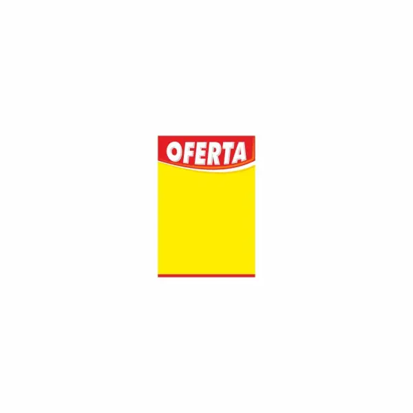 Cartaz Oferta Preço P - 15x21cm - 100 unidades