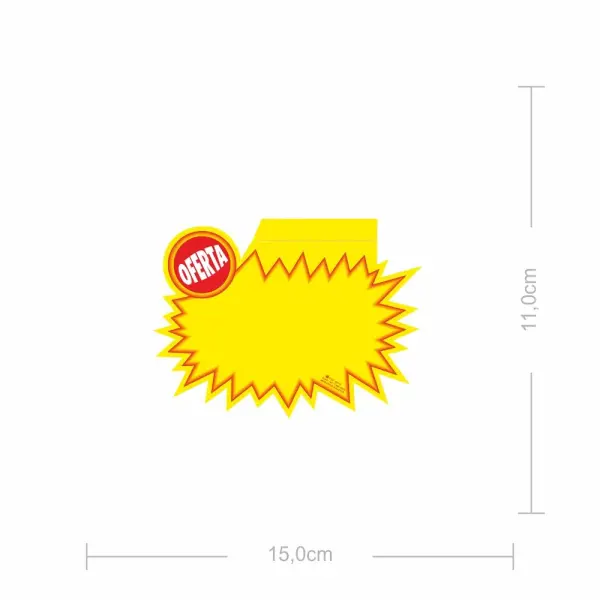 Splash de Oferta Pequeno 15x11cm – 100 Unidades 