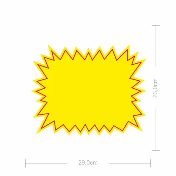 Cartaz Explosão Médio 29x22cm – 100 Unidades 