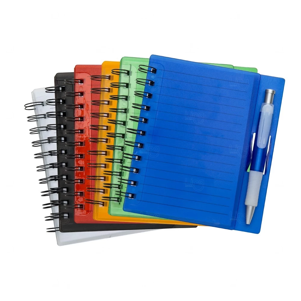 Caderno com Caneta Personalizada - 16,1 x 14,8 cm 