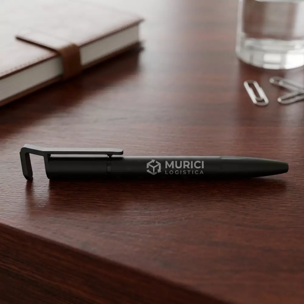 Caneta Plástica Touch com Suporte Celular Personalizada 