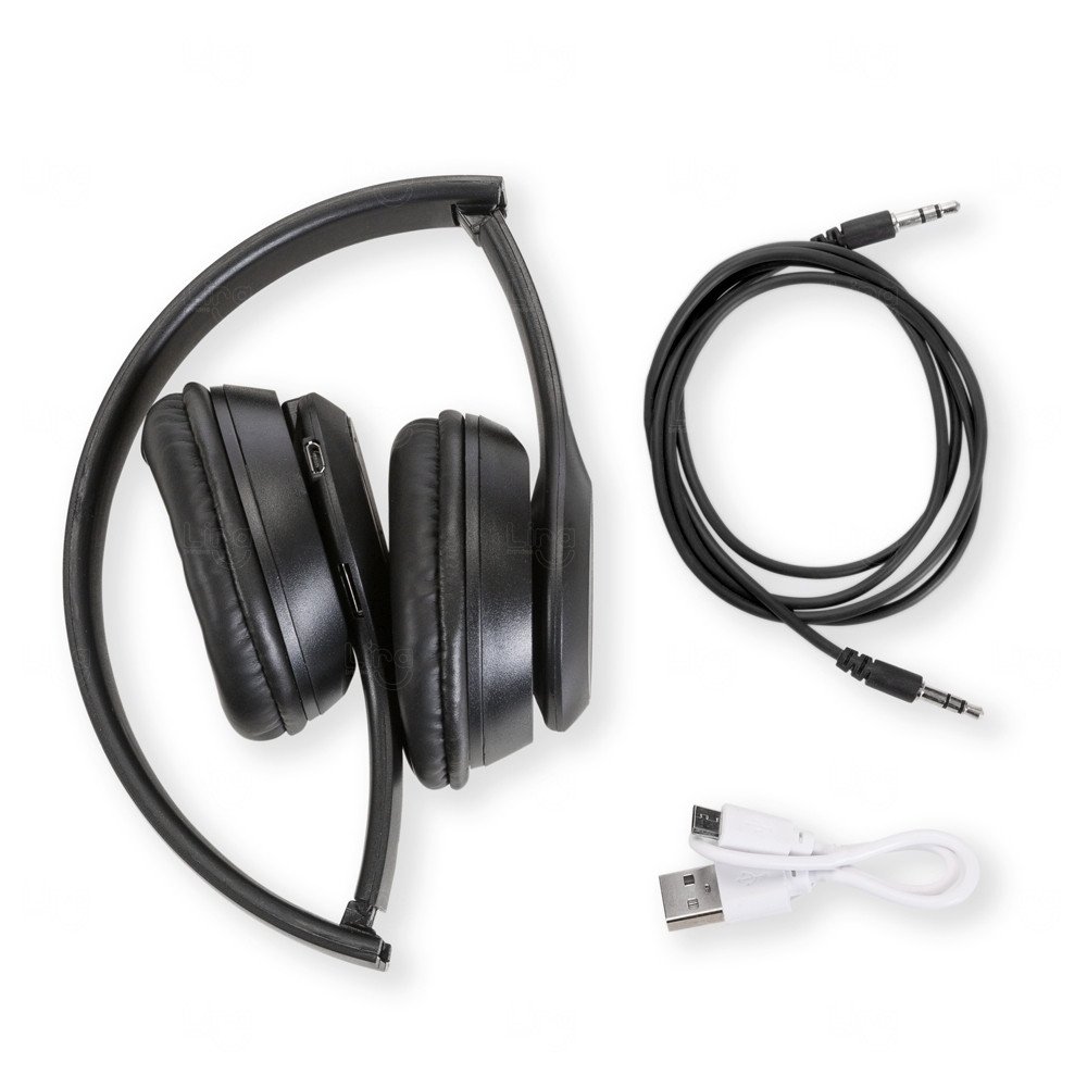 Fone de Ouvido Bluetooth com Rádio FM Personalizado 