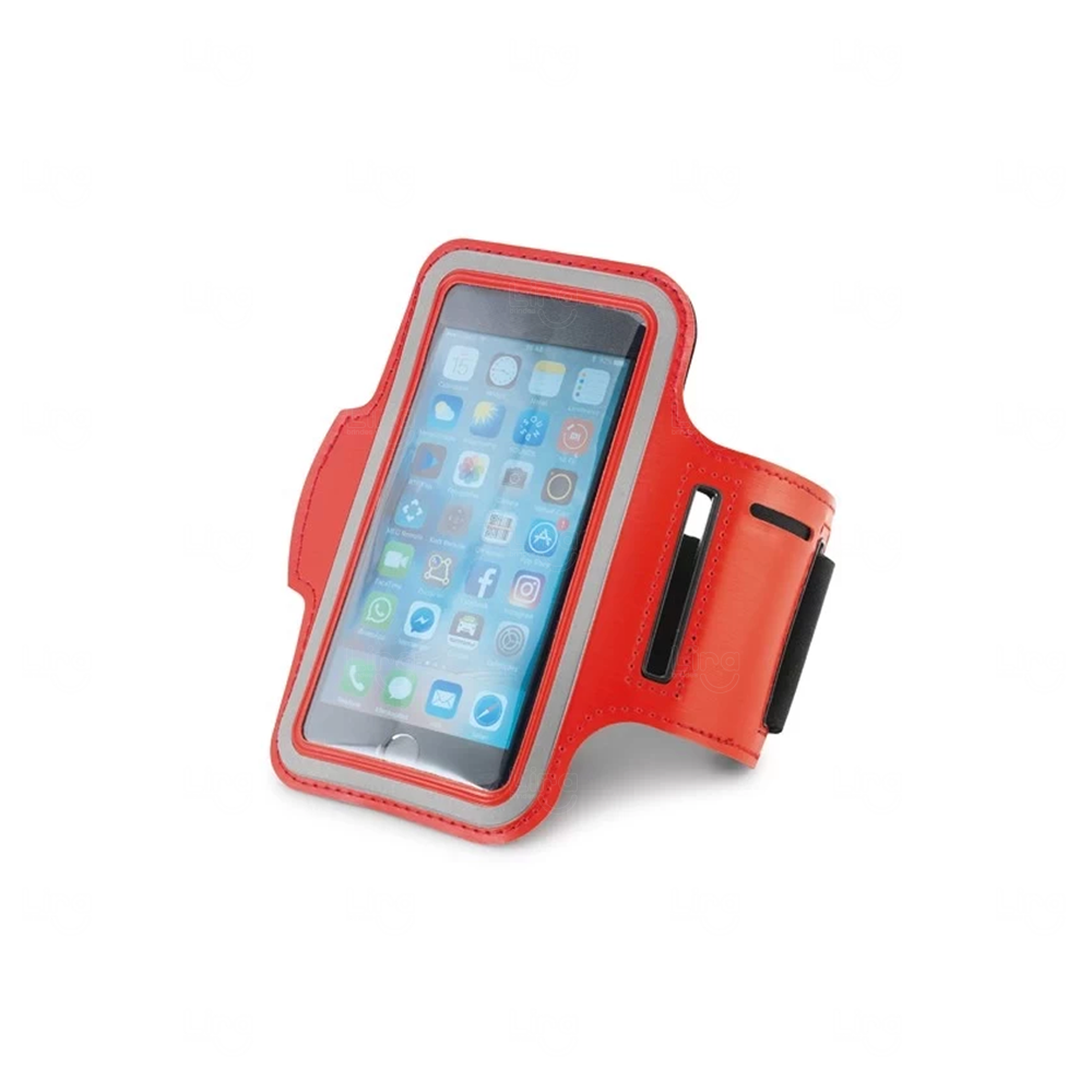 Braçadeira para Smartphone Personalizada Vermelho