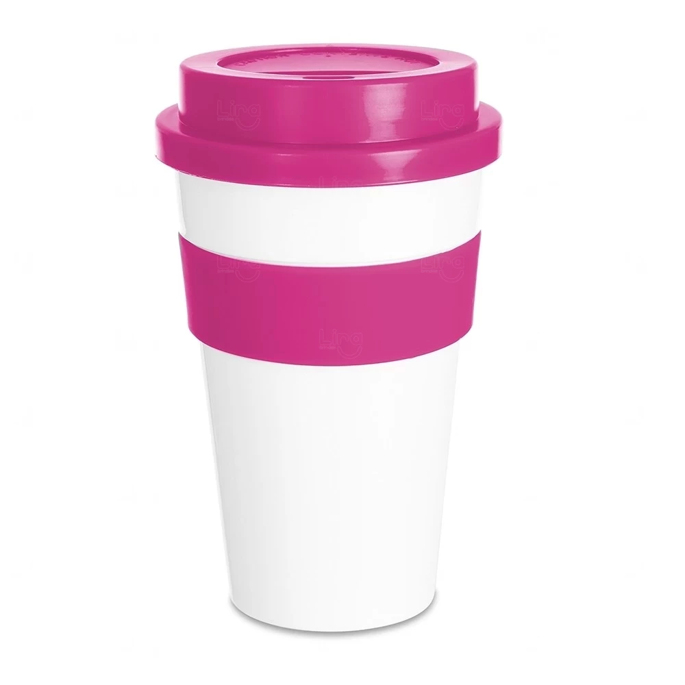 Copo Plástico Personalizado com Tampa - 480ml 