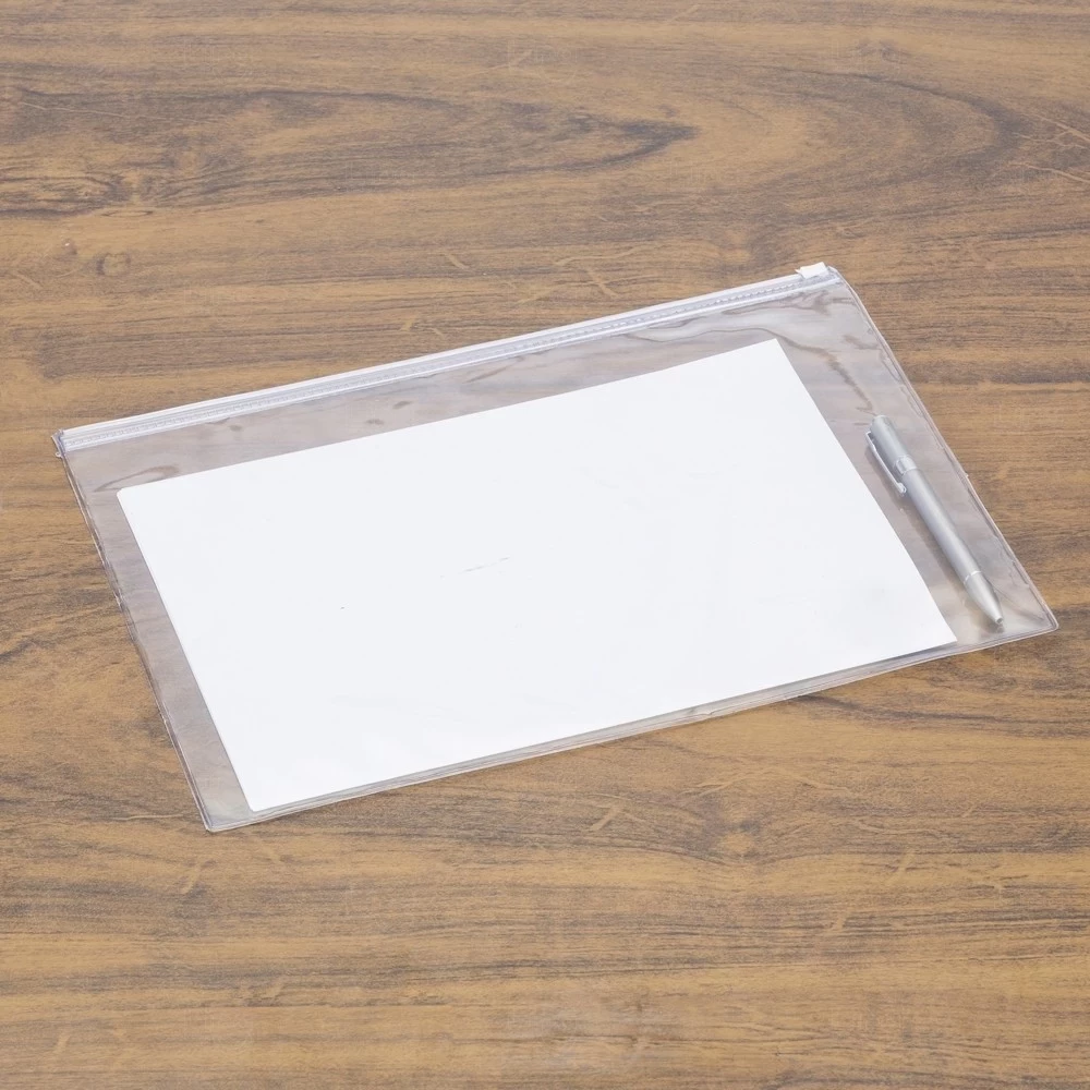 Pasta Zip Zap Transparente Personalizada 