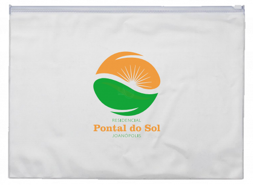 Pasta Zip Zap Transparente Personalizada 