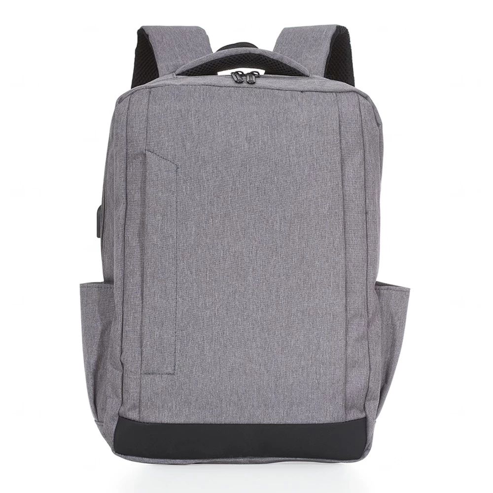 Mochila Nylon 21 Litros para Notebook Personalizada Cinza