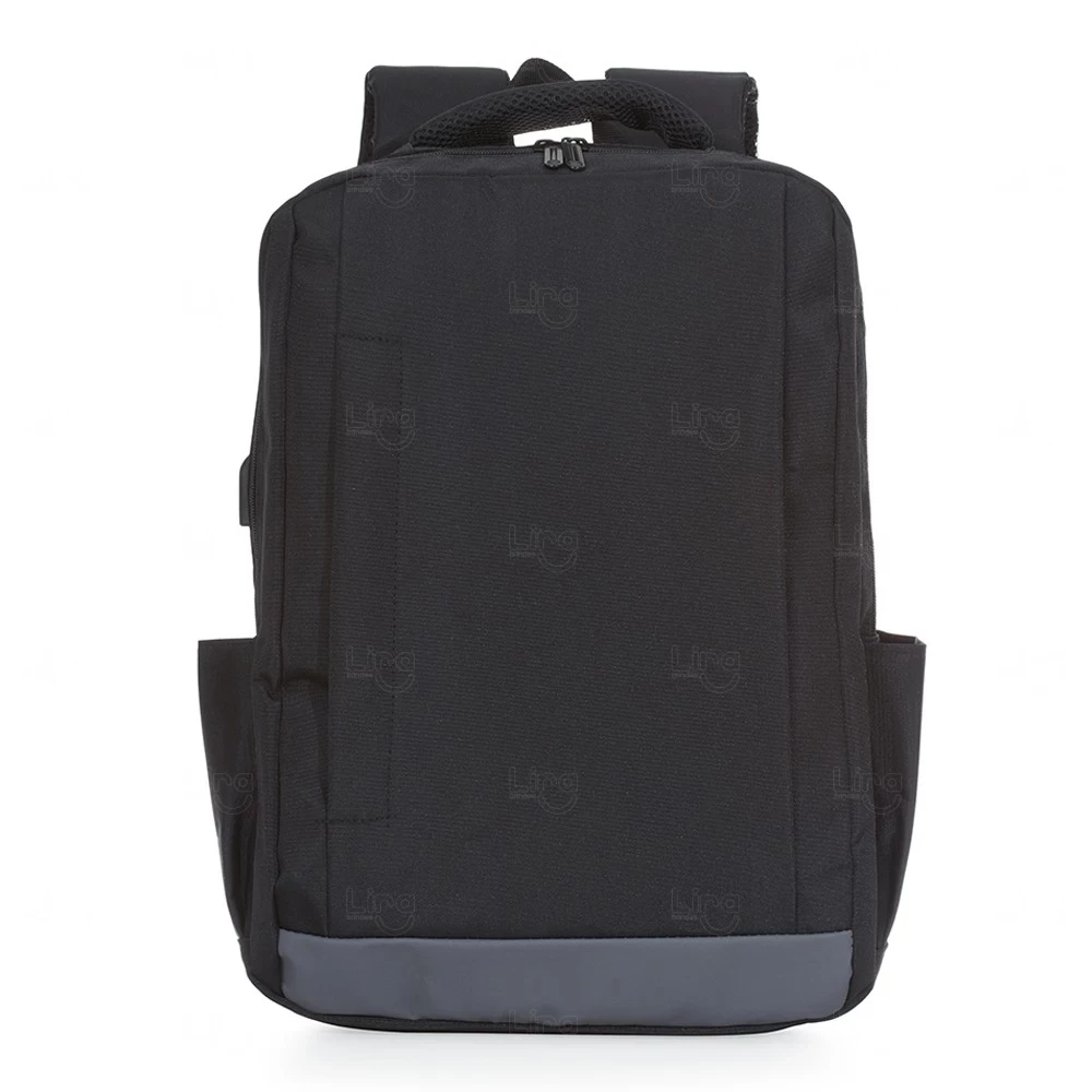 Mochila Nylon 21 Litros para Notebook Personalizada Preto