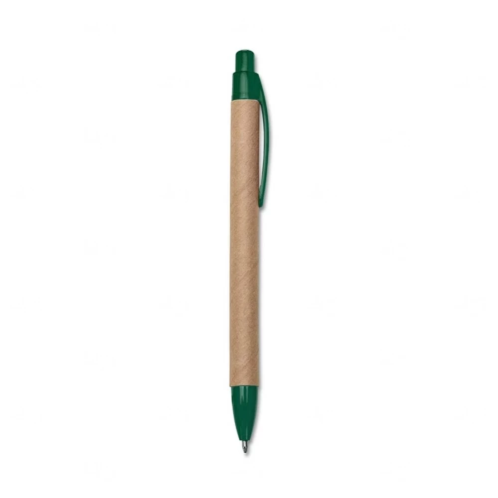 Caneta Ecológica de Papelão Personalizada Verde