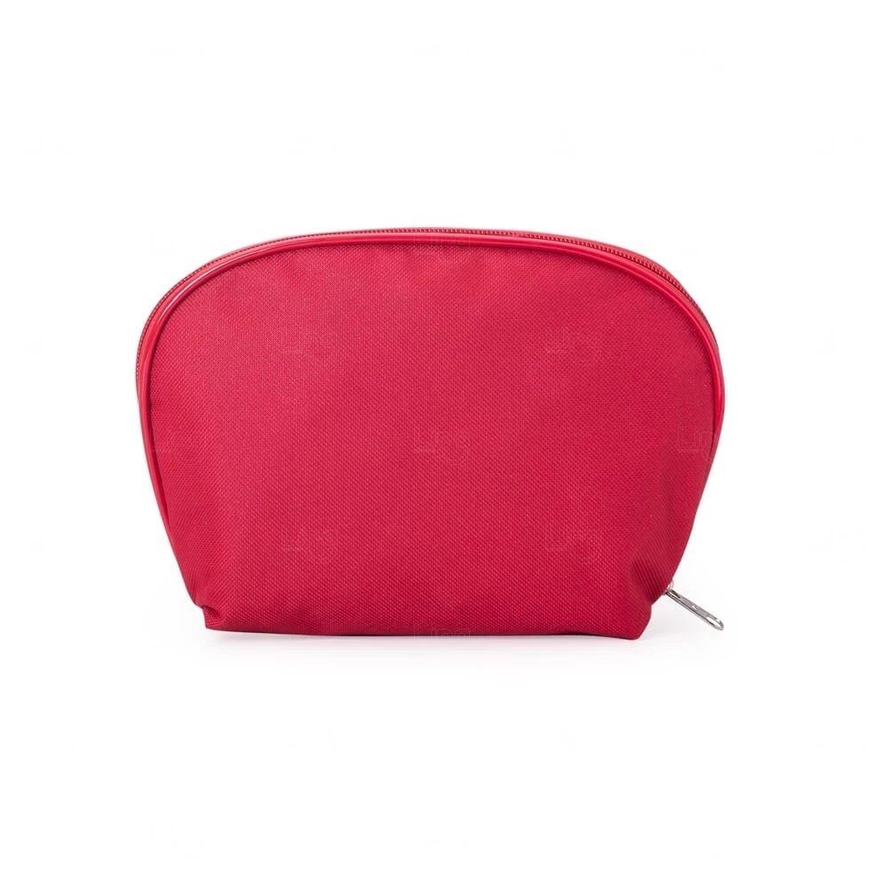 Nécessaire em Nylon com Interior Emborrado Personalizada Vermelho