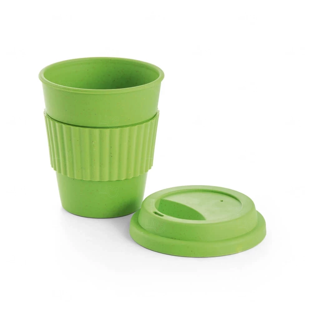 Copo de Fibra de Bambu 380ml Colorido Personalizado 